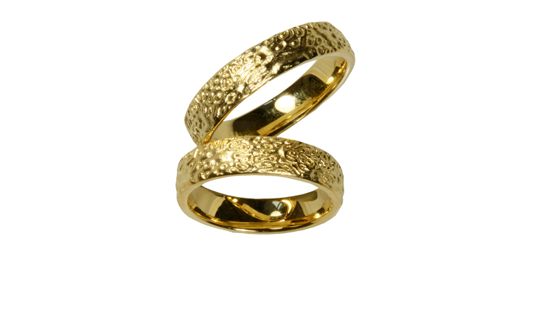 05202+05203-wedding rings, gold 750